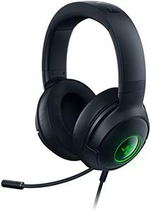Razer Kraken V3 X - Ultra Light Comfort Triforce 40mm Drivers -7.1 Surround Sound - Hyperclear Cardioid Mic Powered Chroma RGB Wired USB Gaming Headset -RZ04-03750300-R3M1