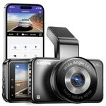 AZDOME 1080P Dash Cam WiFi APP Car Camera with 3 Inch IPS Screen, 150° Wide Angle, ADAS, G-Sensor, Parking Monitor, Loop Recording, Super Night Vision Dashboard Camera Driving Recorder (M17)