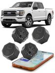 Findcard Air Tracker Tag Hidden Ultra Magnetic Finder for Vehicles, | No Monthly Fee | 5-Year Battery | Works with Apple Find My (iOS Only), for Car, Truck, Motorcycle, Equipment 4Pack Black