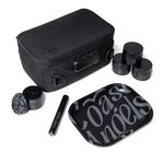COAST ANGELS Smell Proof Bag with Accessories – Complete Rolling Box with Grinder, 3 Jars, Rolling Tray and Tube – Smell Proof Container and Box with Lock for Home, Travel and Gifting