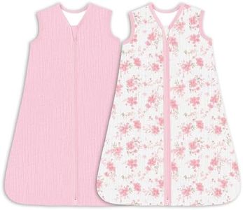 Yoofoss Baby Sleep Sack 18-24 Months 0.5 TOG Baby Wearable Blanket, 100% Muslin Cotton Infant Toddler Sleeping Sack 2-Way Zipper Lightweight Sleepsack