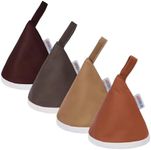 ALVABABY 4 Pcs Baby Boy Pee Covers, 3.5 * 4 In,Strong Water Absorption Pee Shield for Newborn Boy, 4-Layer Reusable Pee Cap, Diaper Changing Accessory for Baby Gift