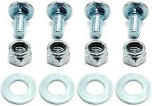 （Set of 4） 784-5581A 、784-5581 Snow Blower Carriage Bolts Nuts and Washers fits for MTD Shave Plate Scraper Bar (5/16-18) 5/8"