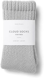 Sweet Dreams Men's Thick Knit Slipper Socks – Plush Warm Cozy Crew Socks