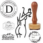 Custom Stamp - Personalized Stamp,Customization Business Logo/Address/Date/Name/Wedding Invitations Wooden Rubber Stamps for Multiple Sizes (LOGO stamp)