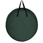 kgjsdf Wreath Storage Bag 25 | Waterproof Green Holiday Christmas Storage Bag with Green Handles and Dual Zippered for Artificial Wreaths Xmas tree