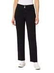 Angels Forever Young Women's Curvy Straight Mid-Rise Jeans, Onyx, 14