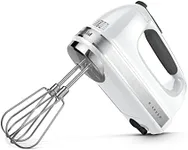 KitchenAid 9-Speed Digital Hand Mixer with Turbo Beater II Accessories and Pro Whisk - White