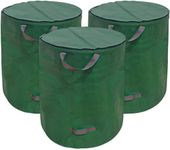 Garden Waste Bag - Garden Bag with Lid - 272L Garden Waste Bag - Foldable Garden Bag Self-Standing with 4 Handles, Zip Waterproof for Garden Waste Leaves Lawn Plant (3)