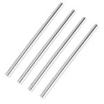 4pcs 5mm x 300mm 304 Stainless Steel Rods, Metal Solid Round Shaft Rods Lathe Bar Stock for DIY Crafts Model Car Helicopter Airplane