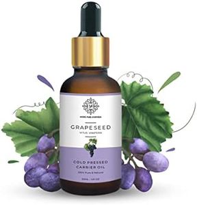 Mystic Pure Ayurveda Cold Pressed Grapeseed Oil For Fine Lines, Acne, Soothes & Hydrated Skin With Rich Antioxidant Benefits - 30ml