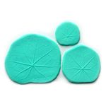 Water Lily Circular Leaf Pad Veiners (Set of 3)