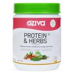 OZiva Protein & Herbs for Women (Mango) to Reduce Body Fat, Manage Weight & Metabolism | Protein Powder for Women with 23g Whey Protein, No Added Sugar, Certified Clean 1lbs