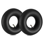 NONMON 4.10/3.50-4 Inner Tube, 2Pcs 410/350-4 Replacement Inner Tubes with Standard Bent Valve Universal Fits for Wheelbarrow Hand Trucks Lawn Movers Garden Utility Cart Trolley