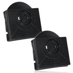 SPARES2GO CHF303 Type Charcoal Carbon Odour Filter for IKEA Cooker Hood Fan Vent (Pack of 2)