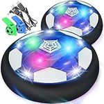 lenbest Football Gifts for Boys - 2 Pcs Hover Football - Toys For 3 4 5 6 Year Old Boys - Kids Toys - Rechargeable LED Indoor Football - 7 Year Old Boy Gifts - Gifts for 8 9 10 Year Old Boys