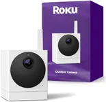 Roku Outdoor Camera (No Base) for Home Security - Security Camera with HD Night Vision, Works with Google, Motion Detection & 2-Way Audio - 90-Day Subscription Included