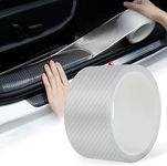 Sounce High Gloss Anti Scratch Carbon Strips Fiber Protection Tape, Film Tape Car Door Edge Guard Sticker Universal Car Door, Bumper Protector Strip (2 Inches) - Transparent