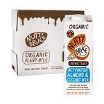 Nutty Bruce - Unsweetened Activated Almond & Coconut Milk - Certified Organic & Vegan Alternative Milk, No Preservatives or Added Oils, Lactose Free, Dairy Free, Soy Free - 6 pack x 1L