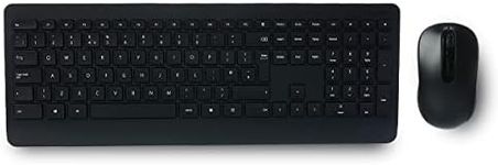 Microsoft Wireless Keyboard & Mouse, Desktop 900 Keyboard with USB for Windows or Mac Computers, Black