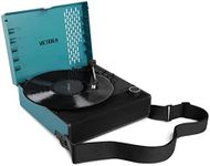 Victrola Revolution GO 3-Speed Bluetooth Portable Rechargeable Record Player with Built-in Speakers | Blue VSC-750SB-BLU