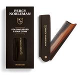 Acetate Folding Beard & Hair Comb by Percy Nobleman, Ideal for use on Beards & Hair.