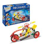 Mechanix Robotix-1 DIY Stem and Steam Education Metal Construction Set (Motors & Gears) for Boys and Girls Age 7+