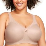 Glamorise Women's MagicLift Active Support Bra, Cafe, 50DD