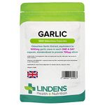 Lindens Garlic Odourless Capsules - 1000mg (700mcg Allicin) - 1000 Capsules 1000 Days’ Supply - UK Manufacturer, Letterbox Friendly