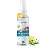 AmeizPet Cat Scratching Deterrent Spray, Cat Repellent Spray, Stop Cats Scratching Furniture, Carpets, Curtains and Plants, Safe and Effective Solution, Use Indoor & Outdoor, 50 ml (1.69 Oz)