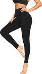 KeepCart Women's Soft Tummy Control Shape Your Body High Waist Workout Sports Leggings Waist Size Fits up to : 26 to 34 Inch (Black)