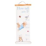 Peter Rabbit Height Chart. Hang Up Height Chart from 70 cm up to 160 cm with Peter Rabbit Illustrations. Officially Licensed Peter Rabbit Merchandise. Beatrix Potter New Baby Gift.