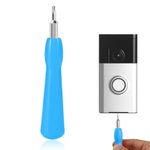 Video Doorbell Screwdriver, Double-Ended Screwdriver Bits with Handle, T6 and T15 Torx Screwdrivers Tools Doorbell Screwdriver Replacement for Battery, WiFi Password Reset (Blue)