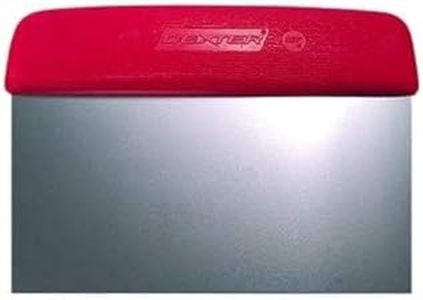 Dexter 17303R: 6" X 3" Dough Cutter/Scraper, Red Handle