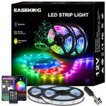 led Strip Lights for Bedroom, with Bluetooth Smart App Controlled and Remote Control LED Strip Light Kits Music sync for Christmas Home Decorative (RGB, 10 Meter)