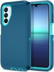 I-HONVA for Samsung Galaxy A15 5G Case Shockproof Dust/Drop Proof 3-Layer Full Body Protection [Without Screen Protector] Rugged Heavy Duty Cover Case for Galaxy A15 5G,Turquoise