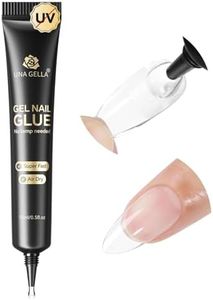 UNA GELLA Air-dry Gel Nail Glue No U/V Light 15ml Super Strong Nail Glue for Press On Nails & Clear Acrylic Nails Tips Strong-hold Formula
