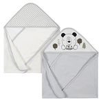 Gerber Baby 2-Pack Hooded Towels, Bear Green, 26"x 30"