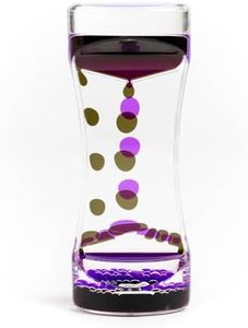THE TWIDDLERS - Minuteur sensoriel à Mouvement Liquide Rose Violet, sablier, 14 cm Jouet sensoriel calmant pour autisme, soulagement du Stress, Relaxation, TDAH, Parfait pour remplir Les Bas de Noël