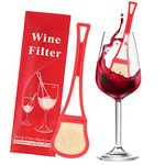 TUOBITUO Wand wine filter Stick（8 pack,Red) - remove sulfites and histamine -Enjoy red wine without headache and nausea to prevent wine allergies-Reduces Wine Allergies &Wine Purifier