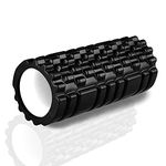 YUVORA Grid Foam Roller Large Size Foam Roller Kit with Muscle Roller Stick High Density for Physical Therapy, Deep Tissue Trigger, Pain Relief, Myofascial Release, Balance Exercise
