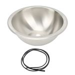 Round Stainless Steel Sink Single RV Kitchen Sink RV Sink Sink Single Bowl Sink 10 RV Kitchen Sink Wiredrawing Smoothing Space Saving for Boat