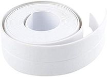 WINDKART Waterproof Caulk Strip | 3.8cm x 3.2m PE Self-Adhesive Shower Sealant Tape | Mildewproof & Oilproof Sealing Tape for Bathroom, Kitchen, Sink, Toilet, and Wall Corners (White, Pack of 1)