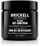 Brickell Men's Revitalizing Anti-Aging Cream For Men, Face Moisturizer For Face To Reduce Fine Lines and Wrinkles, Natural and Organic Anti Wrinkle Night Face Cream, 2 Ounce, Scented
