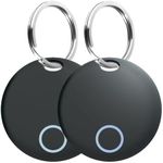 YAOTE Air Tracker Tags 2 Pack Luggage Tracker Works with Find My (iOS only), Key Tracker, Wallet, Suitcase,Bicycle and More, Replaceable Battery, IP67 Waterproof