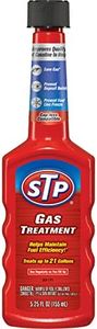 STP Gas Treatment Fuel Additive, 5.25 fl oz Bottles, 2 Pack, Fuel Cleaner That Fights Deposit Build-up, Prevents Fuel Line Freeze, and Saves Gas