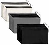 15 Pack Blank Cotton Canvas DIY Cra