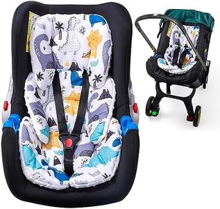 THE KENKYO Infant Car Seat Insert, 2-in-1 Reversible Baby Car Seat Cushion, Carseat Head & Body Support for Newborn, Soft Stroller Cushion Insert for Bouncer, Swing, Baby Registry Seach