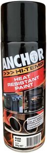 Anchor Hi Temp Heat Resistant Paint, Black, 300 g