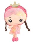 Plush Doll, Pink Dress, 30 cm,Little Girls Purse Bag Toddler Crossbody Bag/Soft Plush Material Baby Backpack for Kids Girls Soft Plush Material Zipper Soft Shoulder Bag,Doll Bag (Pack of 1) (pink)